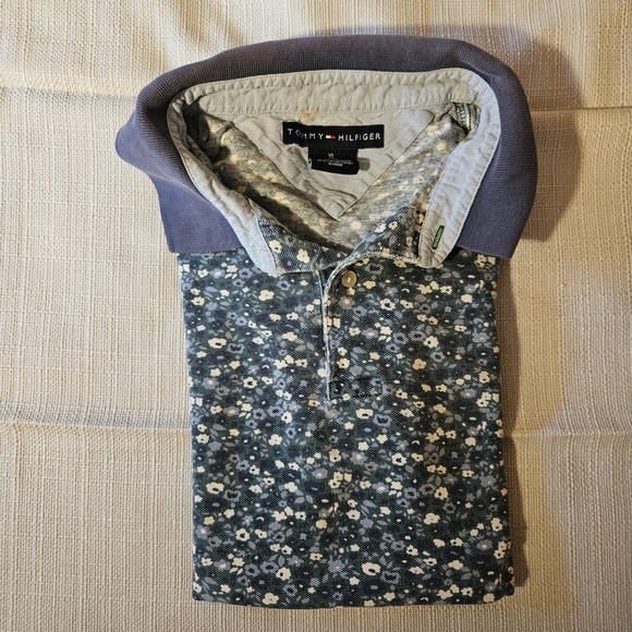 Tommy Hilfiger Floral Polo Shirt Mens XL Extra Large please see descriptiob - Picture 3 of 4